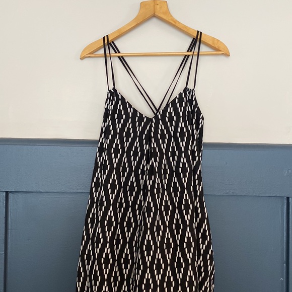 NWT Banana Republic Ikat Patio Dress in Black  6 - Picture 7 of 12